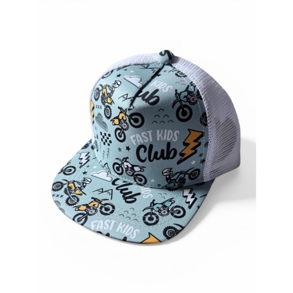 Strictly Wild Fast Kids Trucker Hat Baby 3M-12M Snapback Motocross Dirt Bike